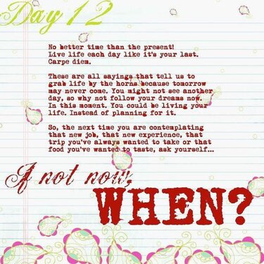Day 12 {Rhonna&#039;s challenge}