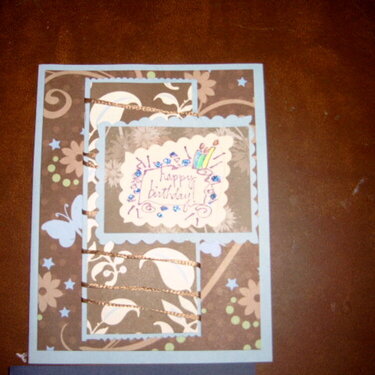 b&#039;day card  from kit