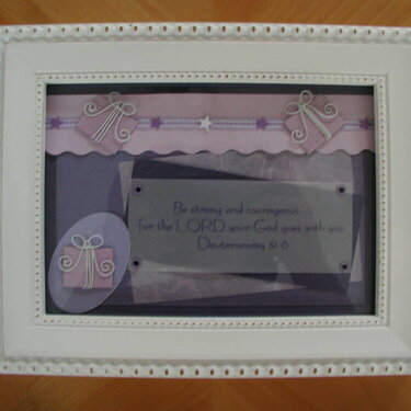 Framed Scrapbook Page