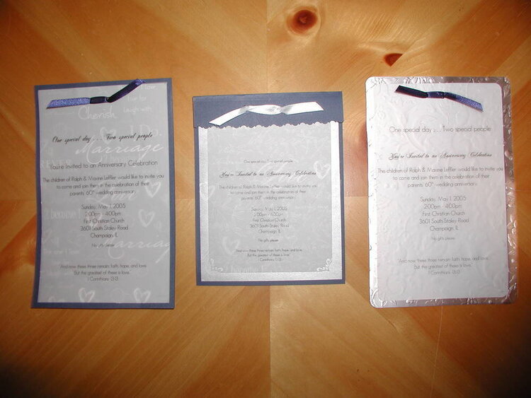 60th Anniversary Invitations