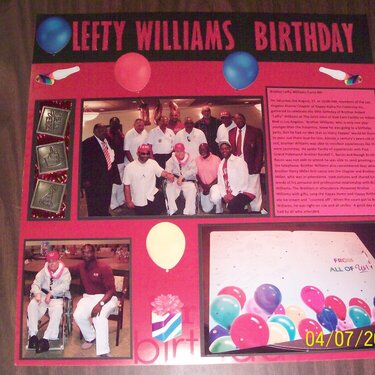 Lefty Williams Birthday