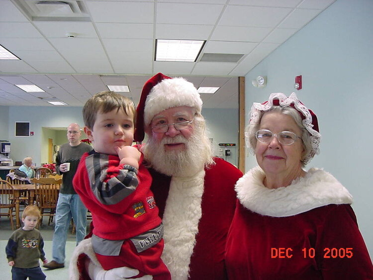 Carter and Santa