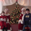 Caleb and Carter and Santa