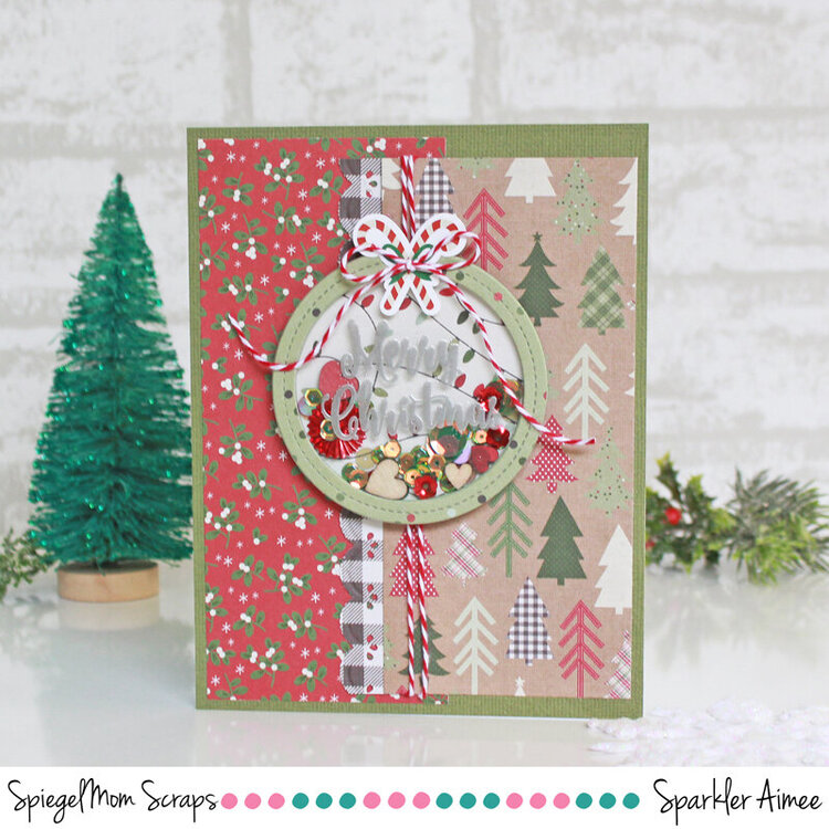 Merry Christmas shaker card