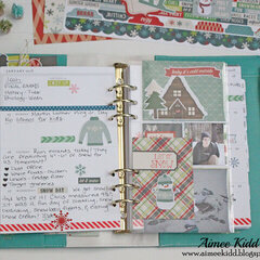 Baby It's Cold Outside Planner weekly spread
