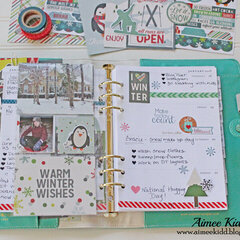 Baby It's Cold Outside Planner weekly spread