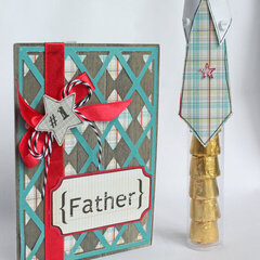 Father's Day card w/matching tube *SRM Stickers*