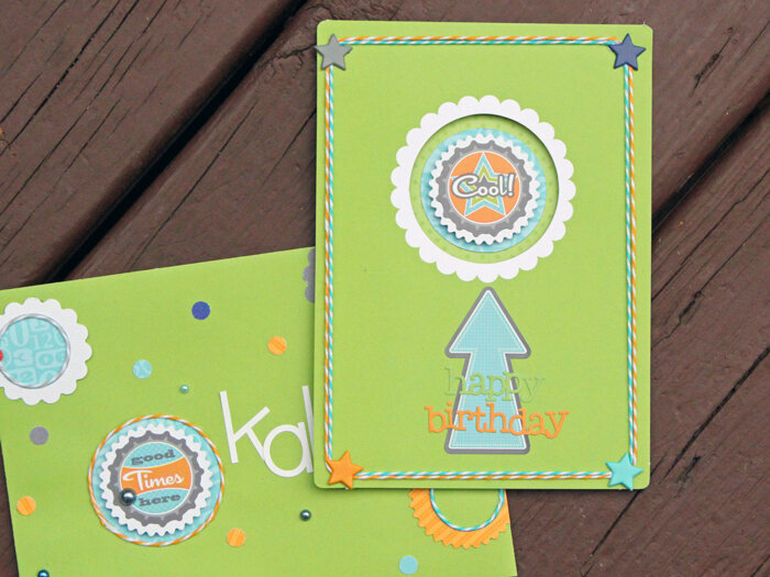 Doodlebug Happy Birthday card w/envelope