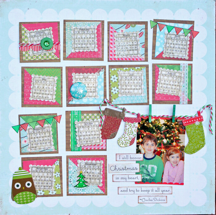 *SRM* Honor Christmas in my heart layout