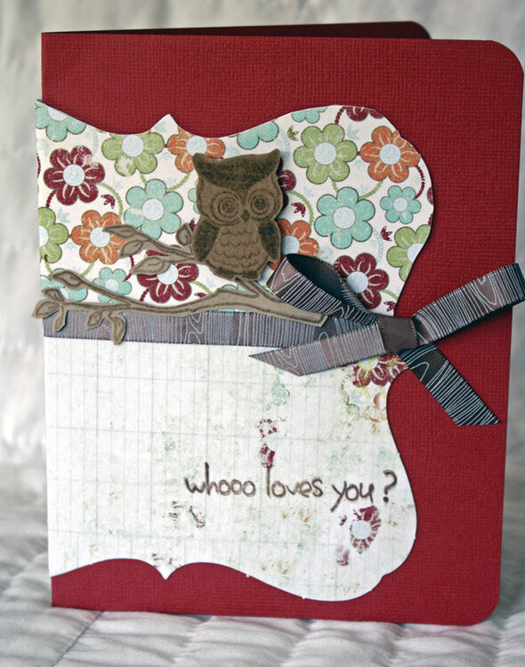 whooo loves you? card