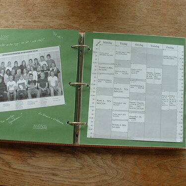 Class photo &amp; Time table
