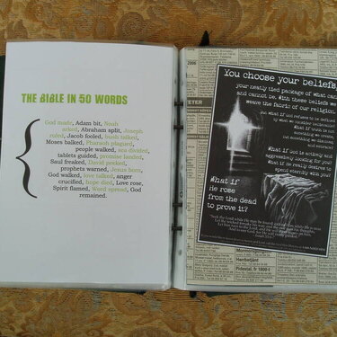 Graduation album: Bible in 50 Words &amp;amp; Ad