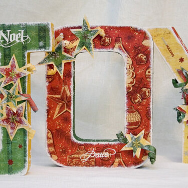 JOY Altered 12 inch letters