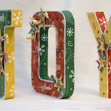 JOY Altered 12 inch letters