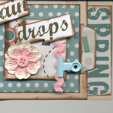 Spring Rain Drops Card