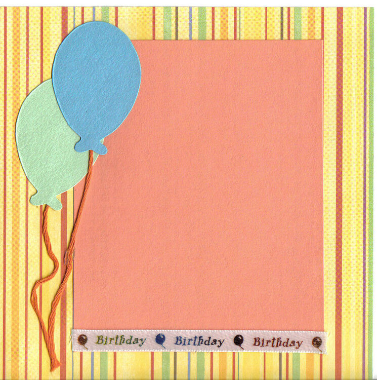 Birthday 6x6 layout