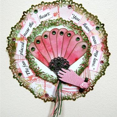 Victorian Fan Tag