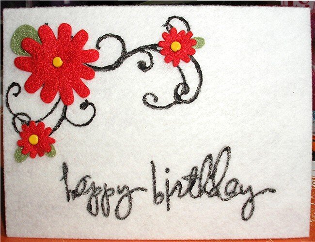 Felt Birthday Card