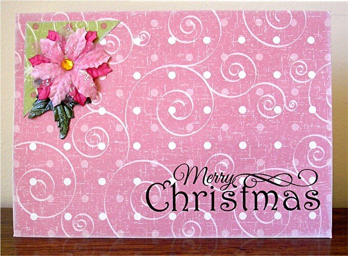 Daisy Bucket Christmas Card