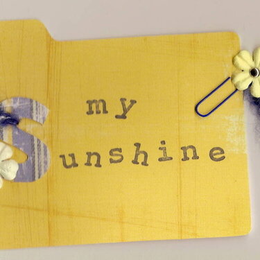 You are my sunshine swap- file folder