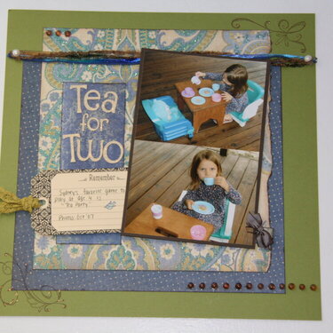 Tea for Two {Weekly Old Page Maps #23 Challenge: Week 1}