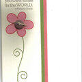 bookmark with a quote
