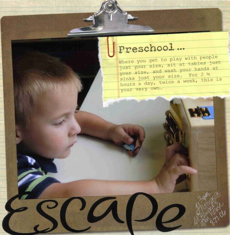 preschool escape