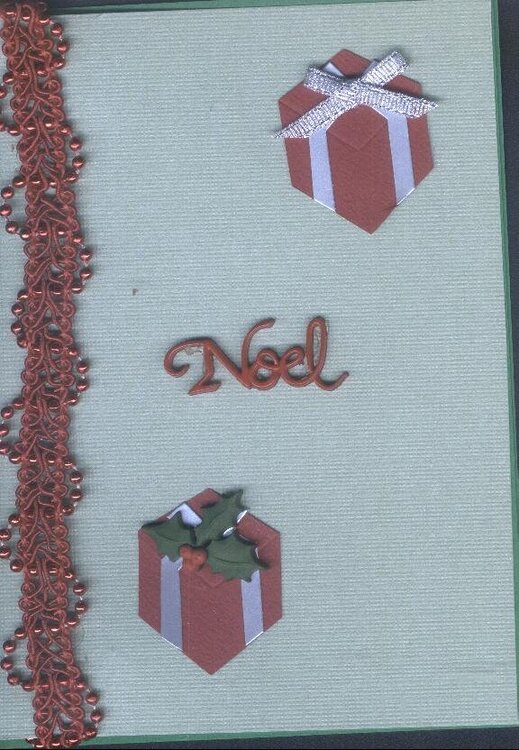 Noel and Gifts in Red