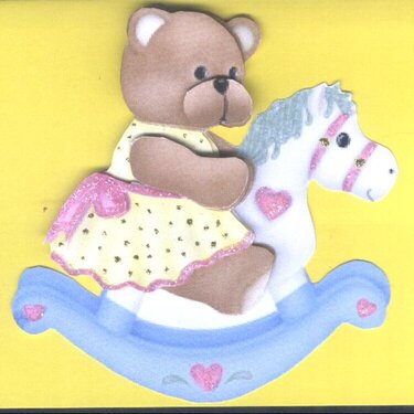 3 D Rocking Horse and Teddy