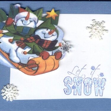 Snowy Xmas Card