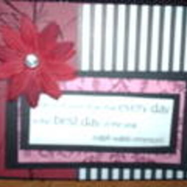 Black and Red Valentine Card