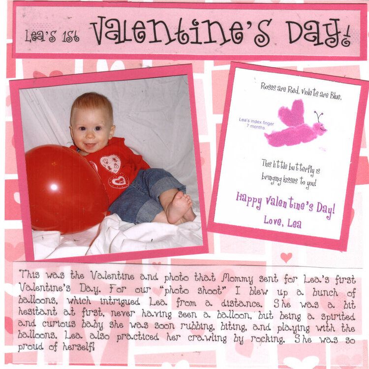 Lea&#039;s 1st Valentine&#039;s Day!