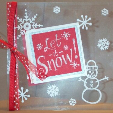 Let It Snow Card - Inque Boutique Stamps