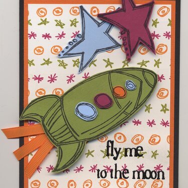 Fly me to the MOON!  **Inque Boutique** stamps