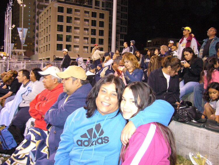 Liz and Rachel at Petco park