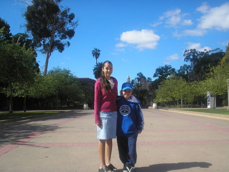 Rachel, Jordan, in Balboa Park