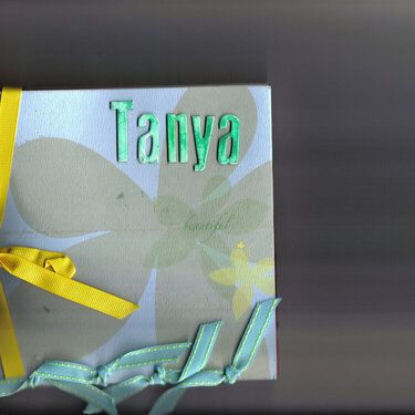 The cover of Tanya&#039;s scrapbook