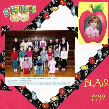 Blairs Kindergarten 1998-1999