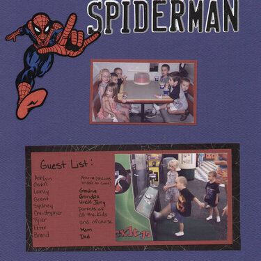 Spiderman 5th Birthday pg 1