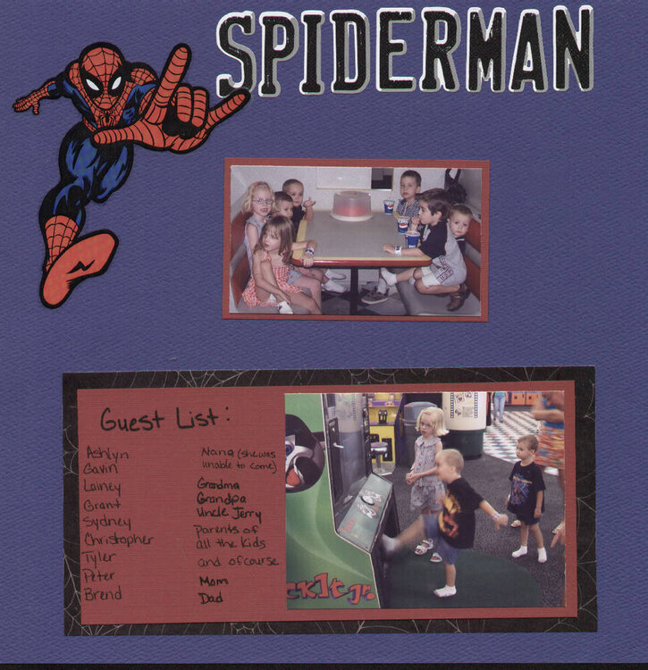 Spiderman 5th Birthday pg 1