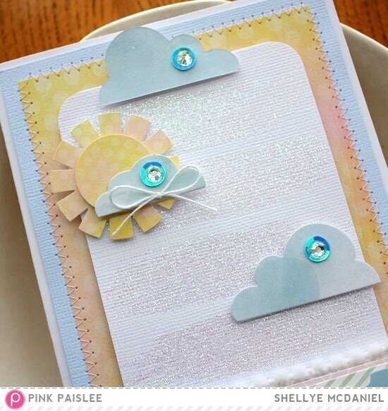 Stamped Clouds Card