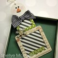 Framed Snowmen Tags/Ornaments