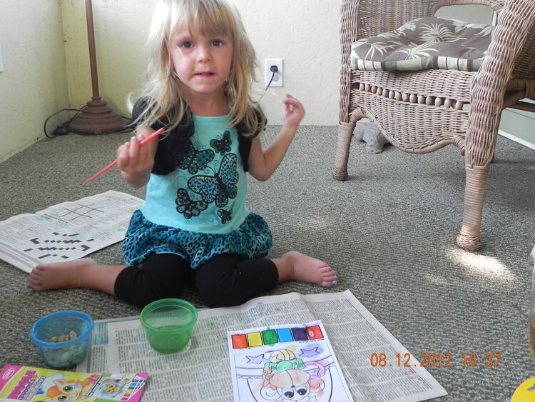 Hayden painting!