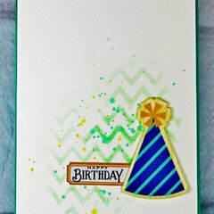 Happy Birthday card | distess ink | American Crafts