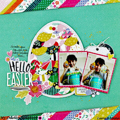 Hello Easter for My Creative Scrapbook / Pink Paislee / Paige Evans / Dear Lizzy