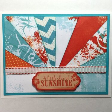 Quick Quotes Catalina Island sunburst card