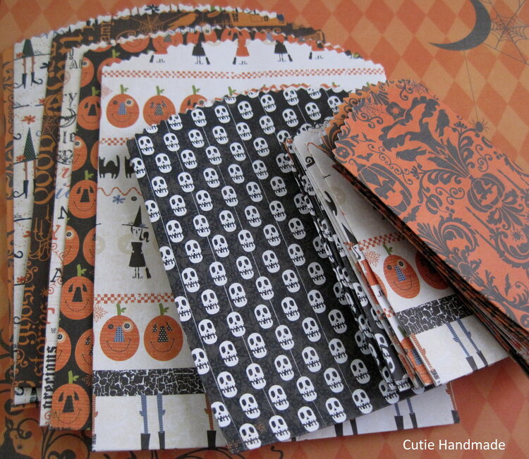 36 Mixed Size Halloween Paper Gift Bags