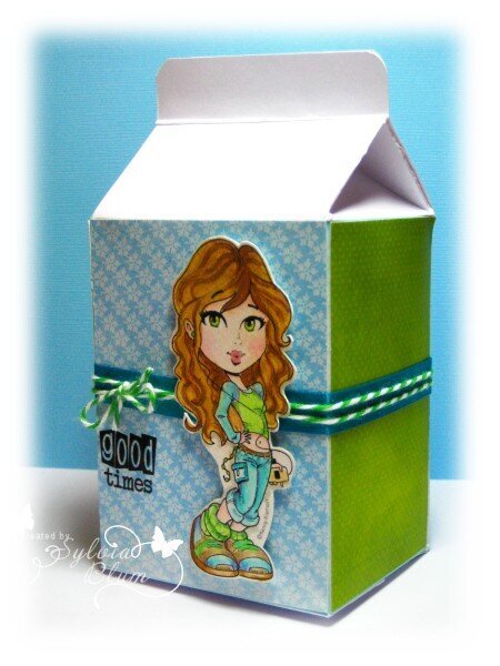 milk carton (gift box) for a teenage girl :)