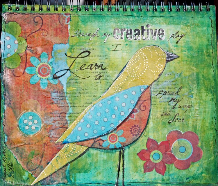 My 1st Art Journal Page