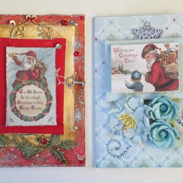 Red and Blue Christmas Cards